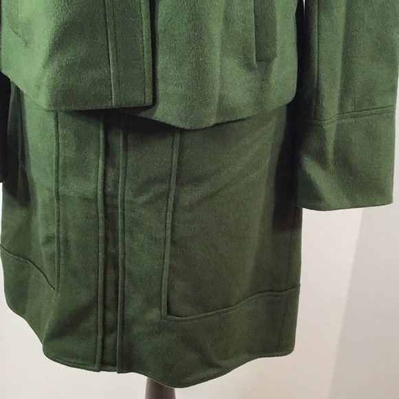 Ann Taylor rabbit blend forest green skirt set 4 - Picture 4 of 12